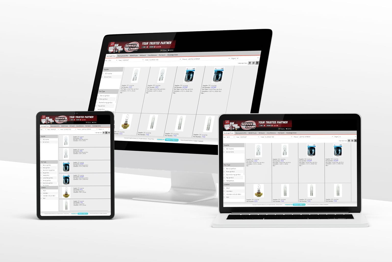 ShowMeTheParts Custom Branded Part Catalog